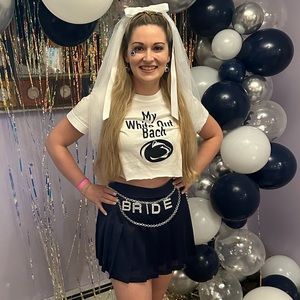 Rhinestone BRIDE belly chain